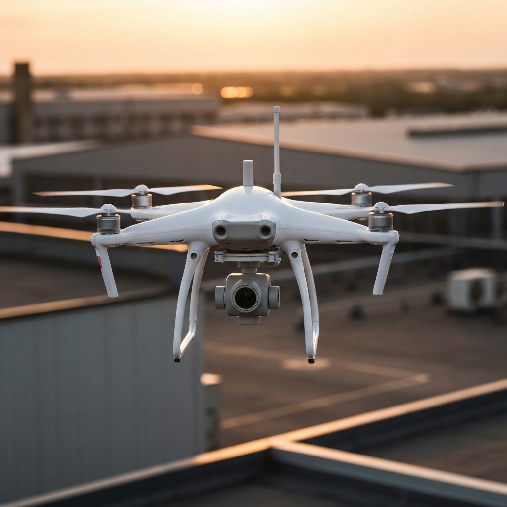 Professional drone with thermal imaging camera